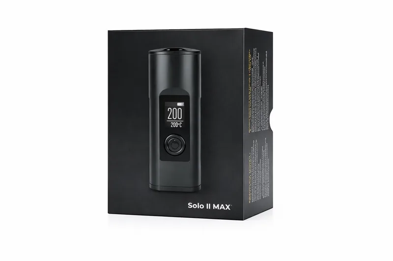 Arizer Solo 2 with glass stem inserted